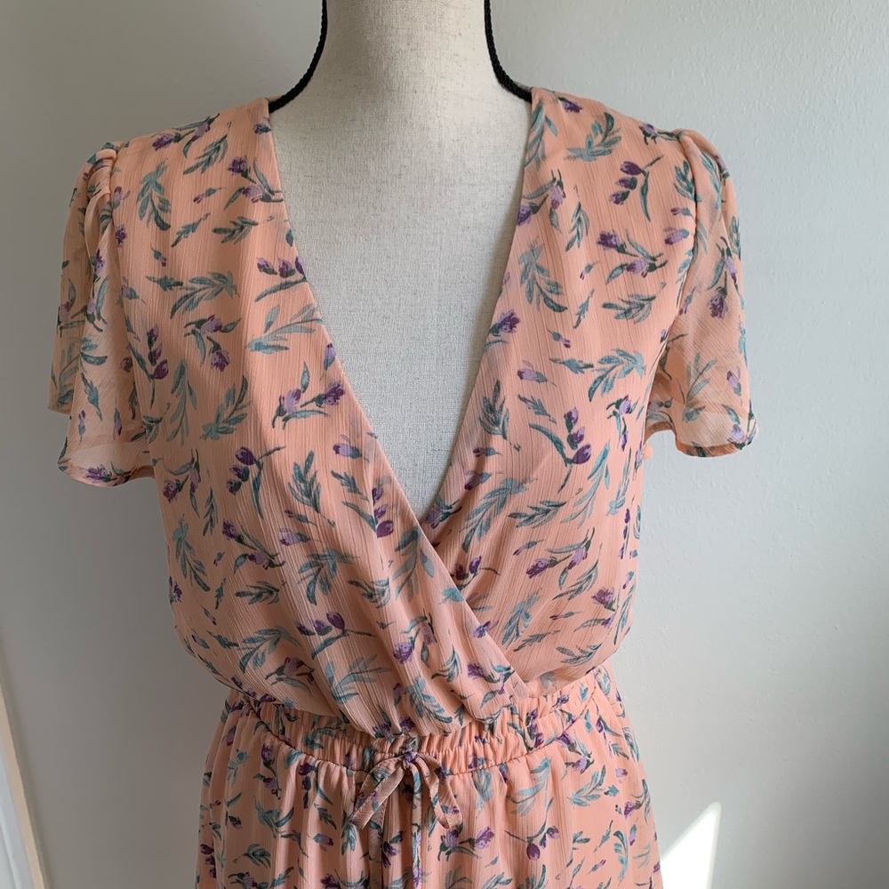 THREE PINK HEARTS FLORAL DRESS - Picture 2 of 8
